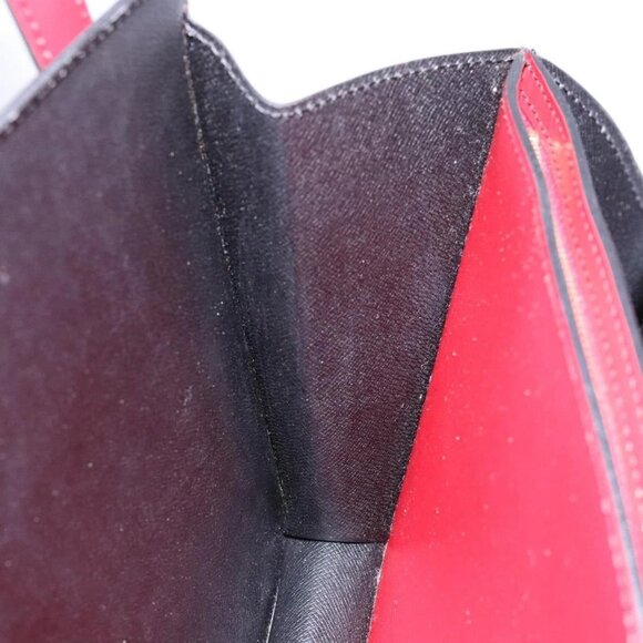 LOUIS VUITTON Epi Bicolor Varenne Hand Bag Black Red M52387 LV Auth 138674 - Picture 13 of 16